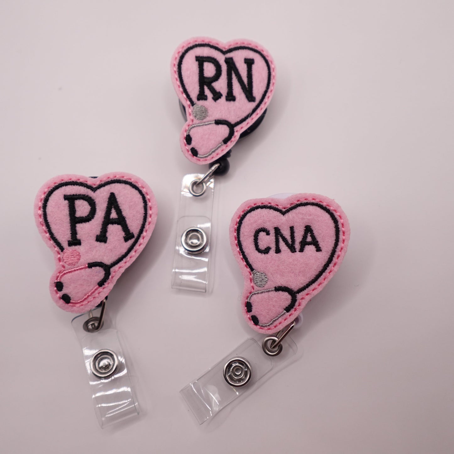 Pink Hearts Badge Reels