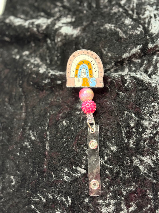Nurse Rainbow badge reel